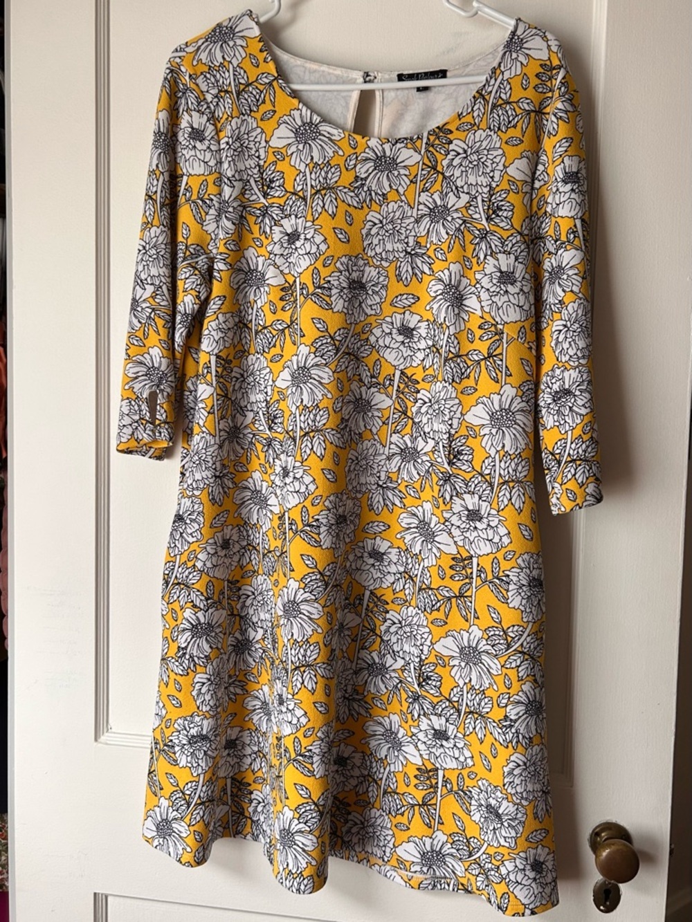 Smak Parlour Yellow Floral Shift Dress